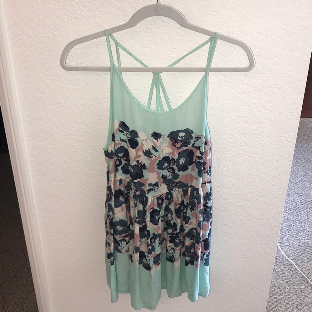 Free People flowy floral short dress
